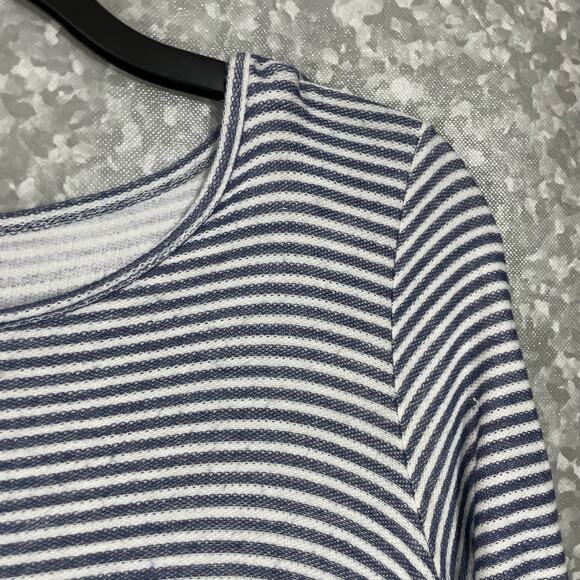 Orange Creek Women's Gray Striped Lace Trim Boho Dress - Size Small - Western - Picture 2 of 6